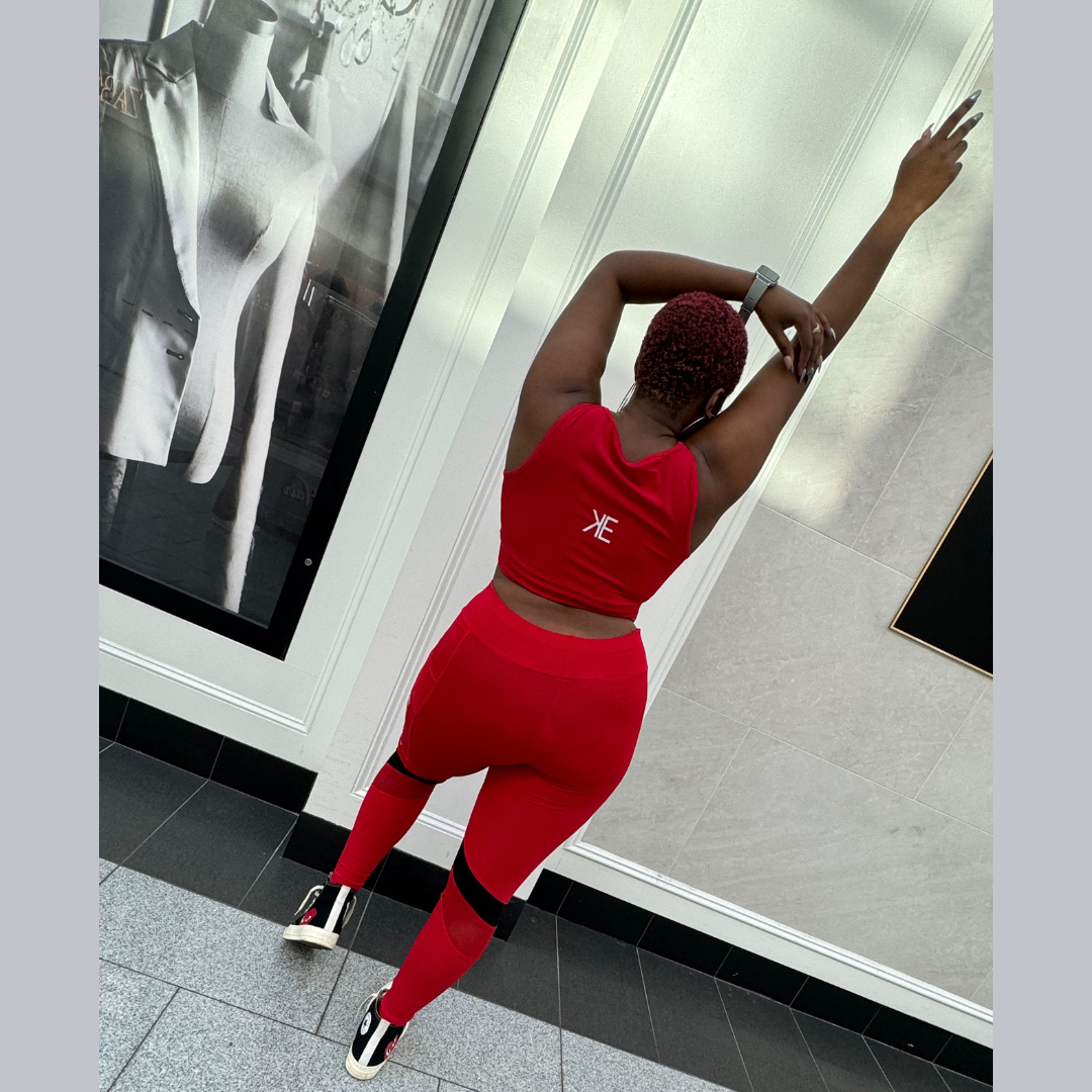 "BADDIE" Sports Bra & Leggings Set