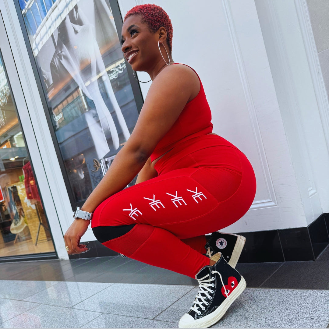 "BADDIE" Sports Bra & Leggings Set